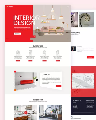Inodino - Interior Design Website Template