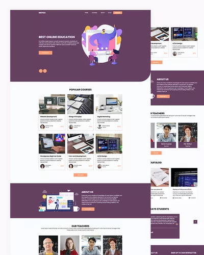 Instice - Online Education HTML Template