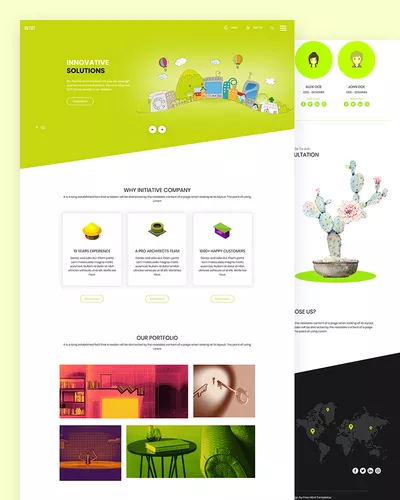 Intot - Architecture Website PSD Template