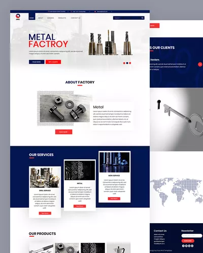 Jmk - Metal Factory PSD Template