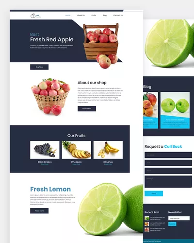 Jof - Fruit Shop PSD Template