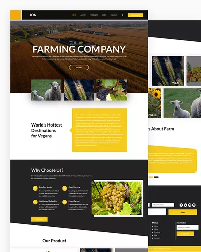 Jon - Farming Website Html Template