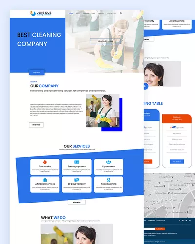 Jone Due - Cleaning Service PSD