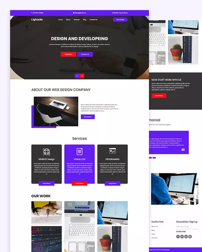 Lightside – Web Design and Web Development Template