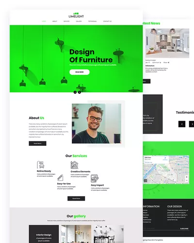 Limelight - Furniture PSD Template