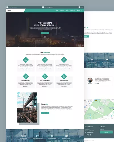 Lineer - Industrial Services HTML Template