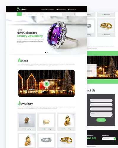 Loxury - Jewellery Website Html Template
