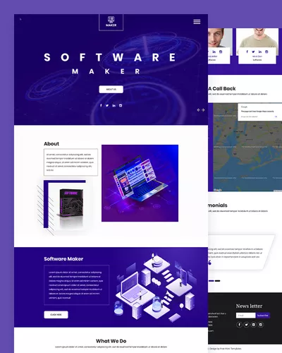 Maker - Software Maker HTML Template