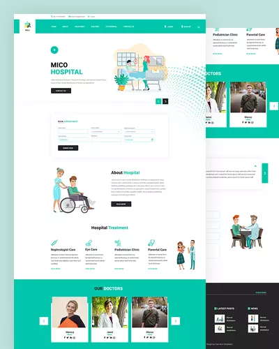 Mico - Hospital PSD Template
