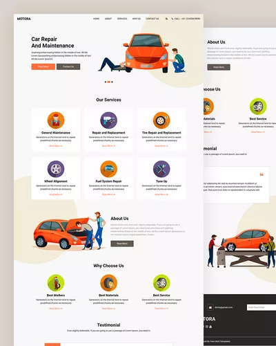 Motora - Car Repair HTML Template