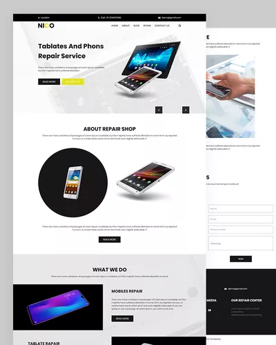 Nico - Tablets and Mobile Repair Service Template