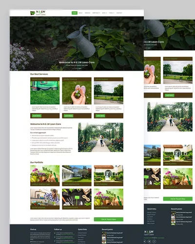 NLW - Lawncare free garden website template