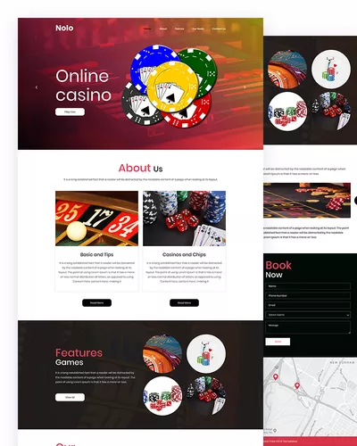 Nolo - Casino Website Html Template