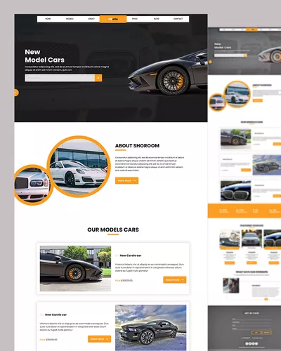 Oberlo - Model Car Buy and Sell Website template