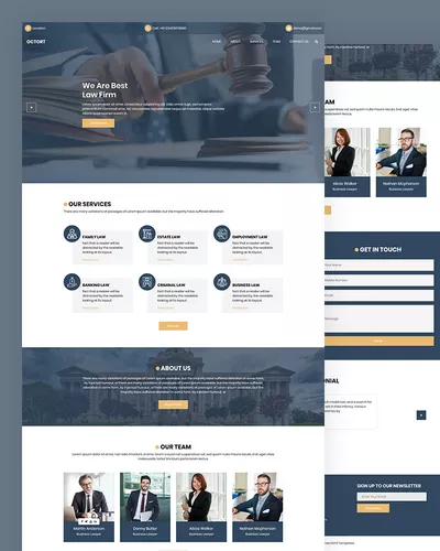 Octort - Law Firm HTML Template for Lawyers