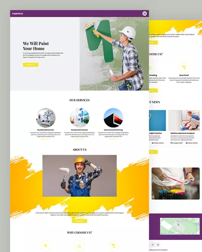 Paintstle - Paint HTML Template for Painting