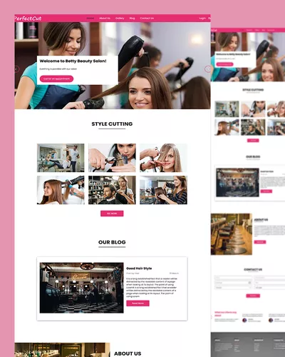 Perfectcut - Beauty Salon Website template