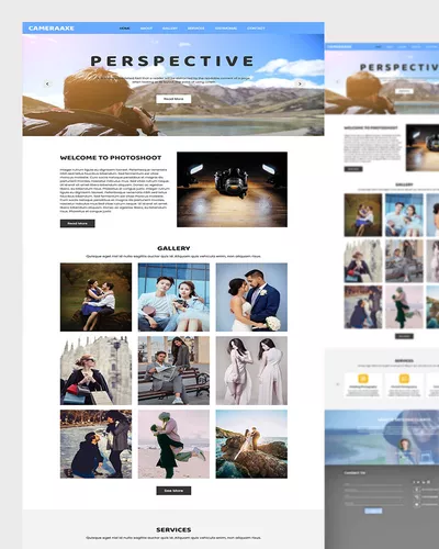 Capturing Moments: Cameraaxe - Photography Website Template