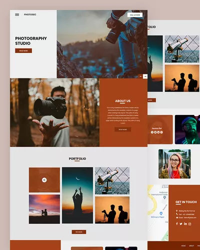 Photosec - Photography Website Template