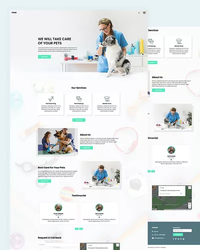 Piuse - Pets Care Website Template