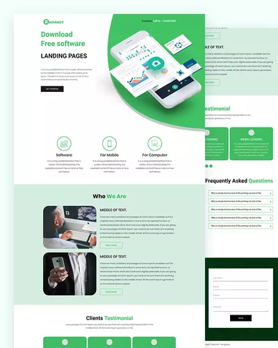 Radiance - Software Website Html Template