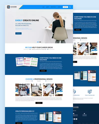 RD - Free Professional CV Resume PSD