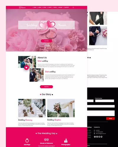 Reama – Wedding Planner Website template