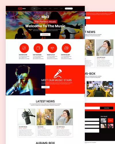 Rock - Free Music Html Template