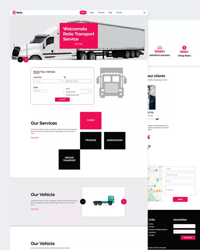 Rolio – Transport Website HTML template