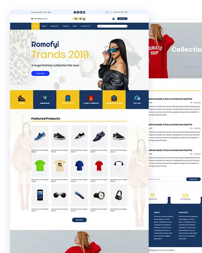 Romofyi - Fashion Collection PSD Template