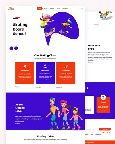 Sbs - Skating Board HTML Template