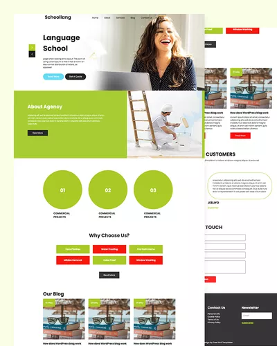Schoollang – Language School Website Template