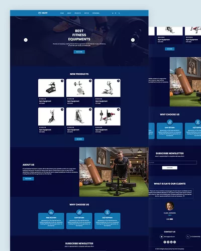 Selfit - Fitness Equipment HTML Template