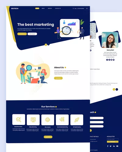 Seotech - SEO PSD Template