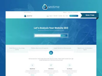 SEOTime - Free SEO Company Responsive Website Template