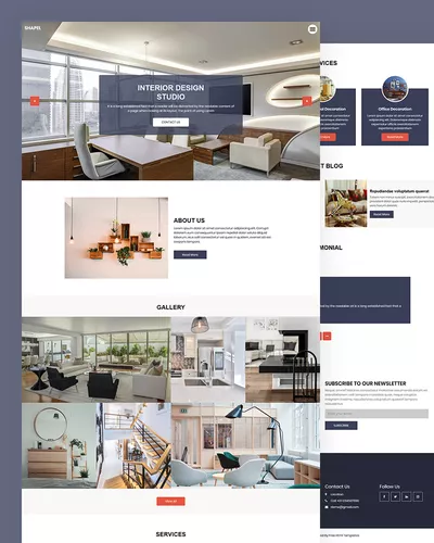 Shapel - Interior Design HTML Template