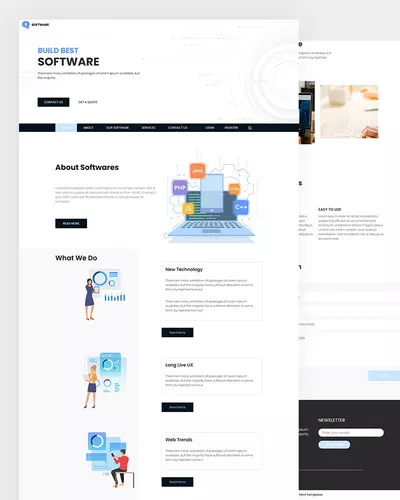 Software – Technology Web Application Template