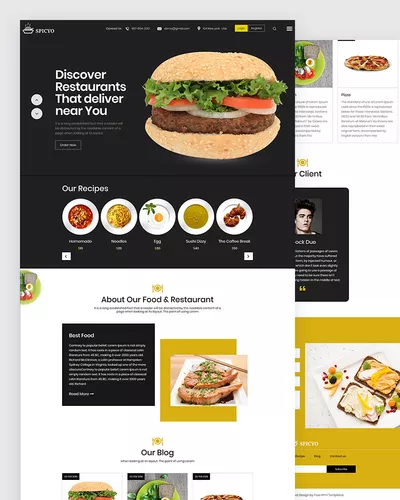 Spicyo - Free Restaurants Html Template