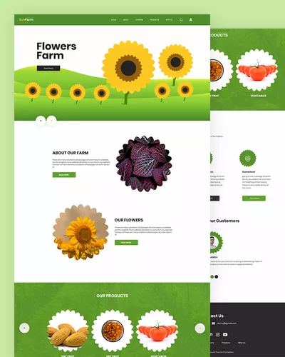 Sunfarm - Flower Farm HTML Template