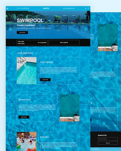 Swipol – Swimming training Website Template