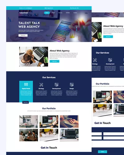 TalentTalk – Web Agency website template