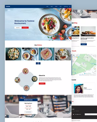 Tastew - Restaurant HTML Template