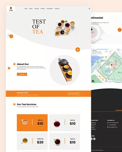 Teab - Tea Shop Website Template