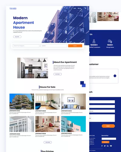 Teaser - Free House HTML Template