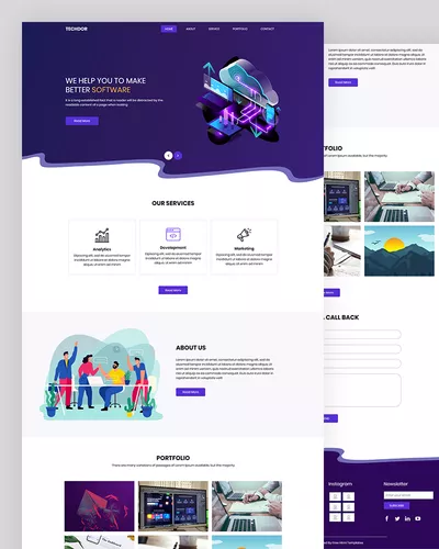 Techdor - Software Application HTML Template