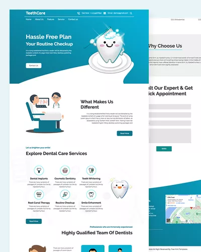 Teethcare - Doctor Website Template