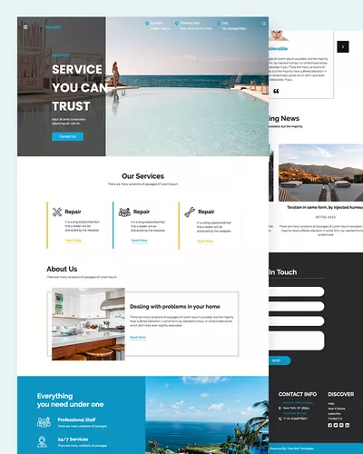 Terrian - Repair Service Website Html Template