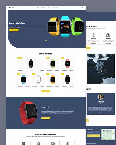Timups - Smart Watches HTML Template