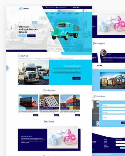 Transportz - Transport Website Html Template