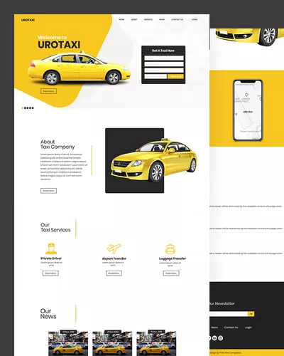 Urotaxi - Free Taxi Company HTML Template